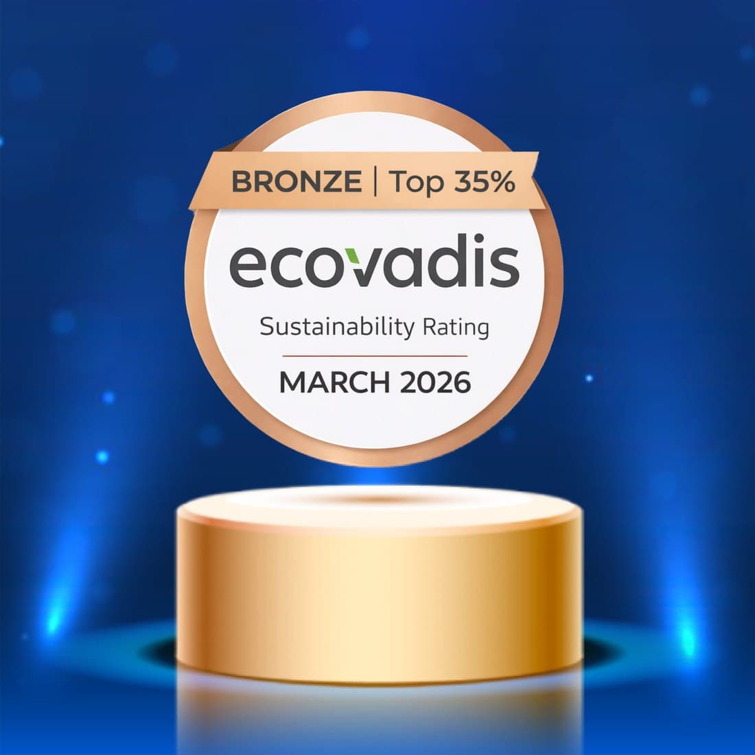 EcoVadis Bronze Medal — Sustainability Rating