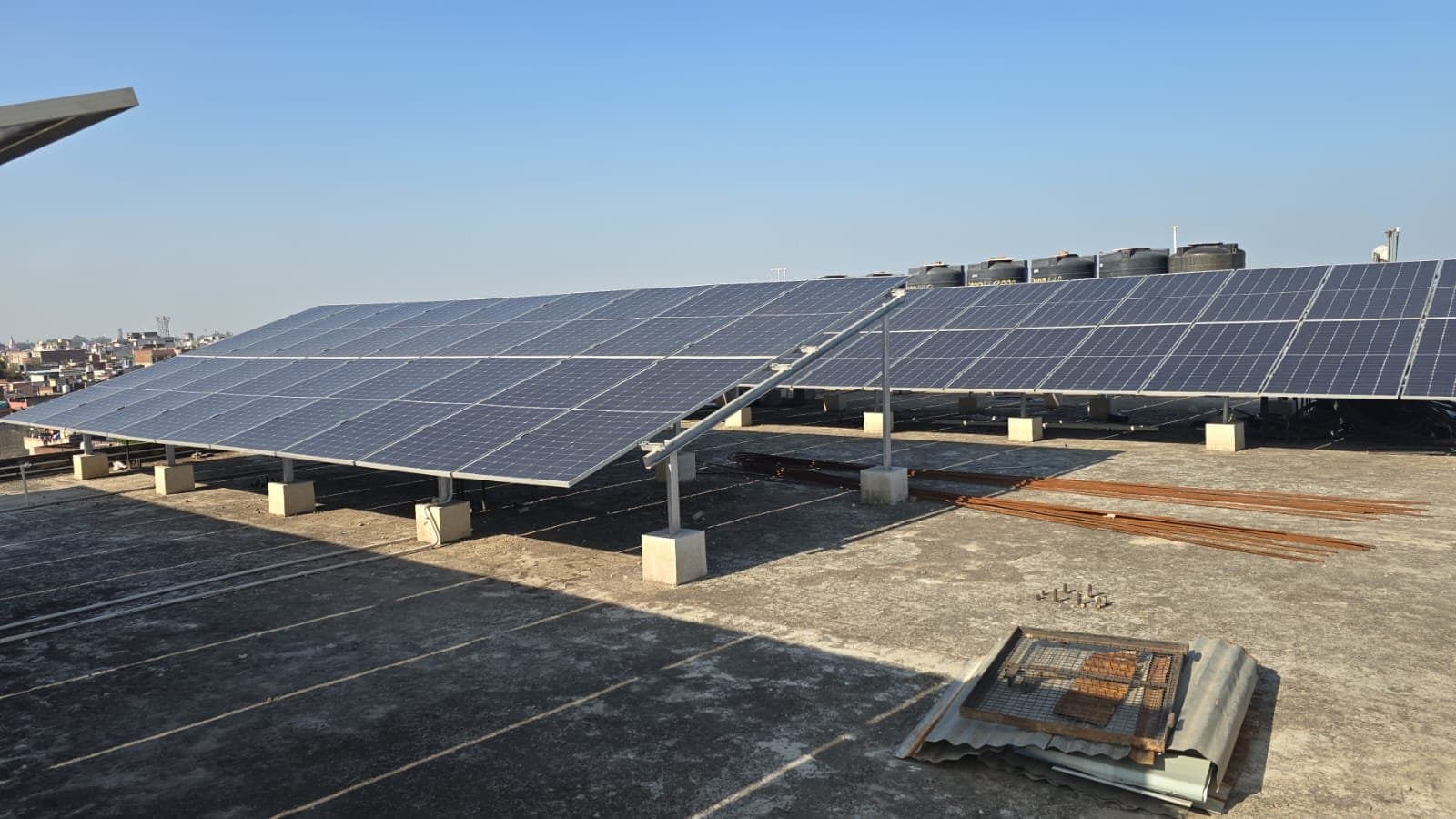 Solar PV system installed by Saatvik under its CSR programme